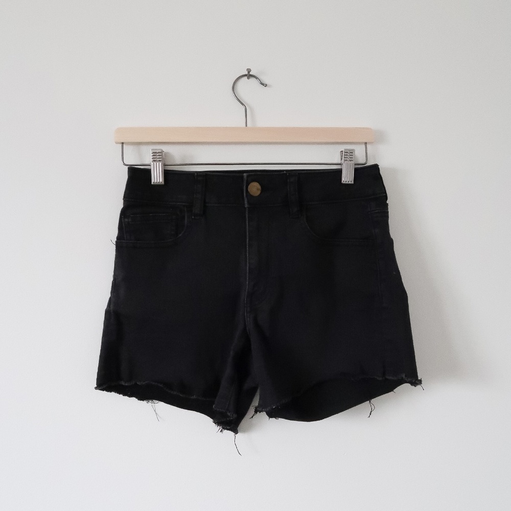 American Eagle Jean Shorts in Black